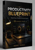 "Productivity Blueprint digital ebook cover by Mindset Space – boost your productivity"